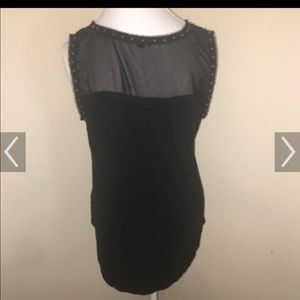 Rock republic black studded shirt